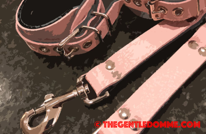 BDSM pink handcuffs